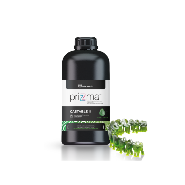 Resina 3D Castable II - Verde opaca DLP/LCD (250 gr)