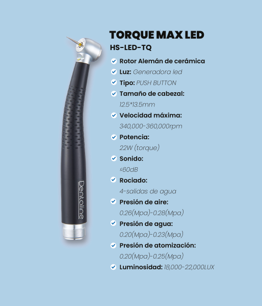 Turbina Torque Max LED - 4 salidas y LED - Image 2