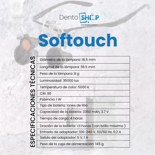Lupas de magnificación Brilliance (3.5x) con luz Softouch - Image 7