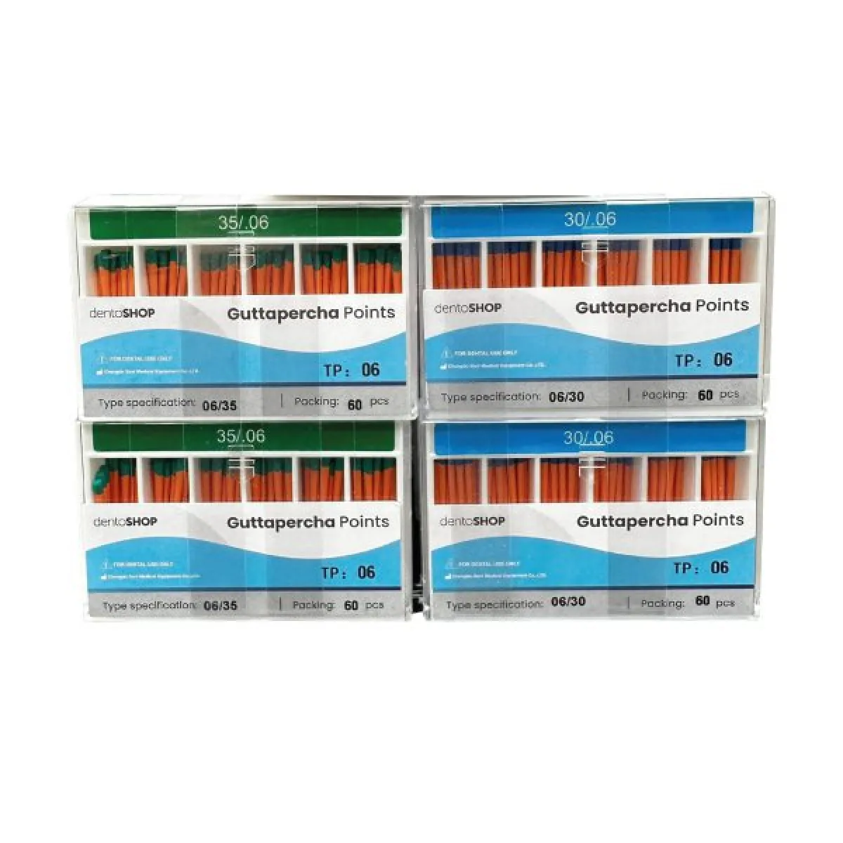 Conos de gutapercha TP 06 - Caja de 60 uds.