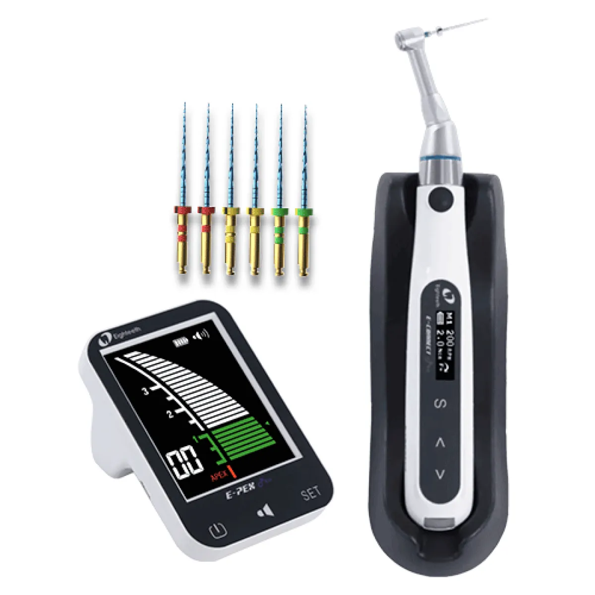 COMBO ENDODONTICO: E-connect pro + E-pex + 5 blíster de limas eighteeth rotatorias