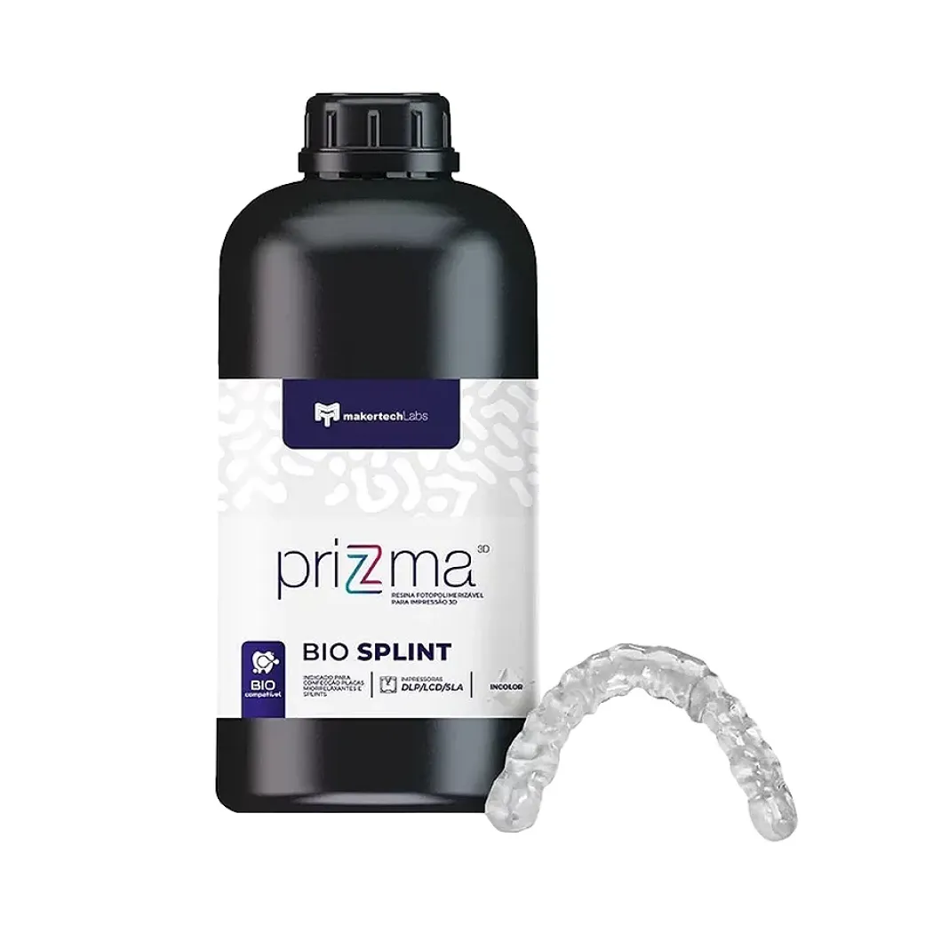 IMPRESION 3D - RESINA PRIZMA 3D BIO SPLINT TRANSPARENTE 500GR - UND