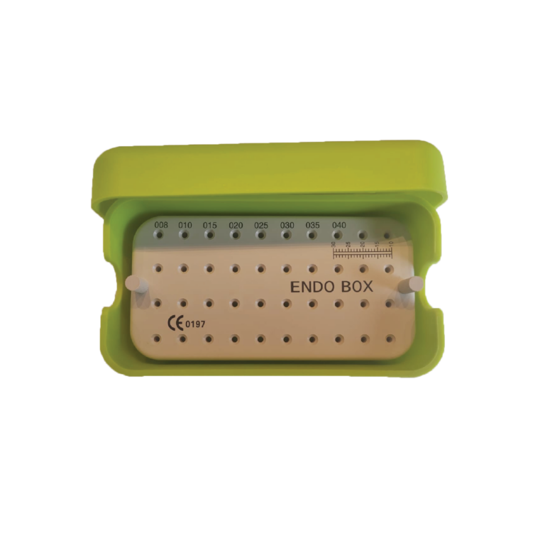 DENTALINE – ENDO BOX BLUE- GREEN CAJA PARA LIMAS AUTOCLAVABLE – UND