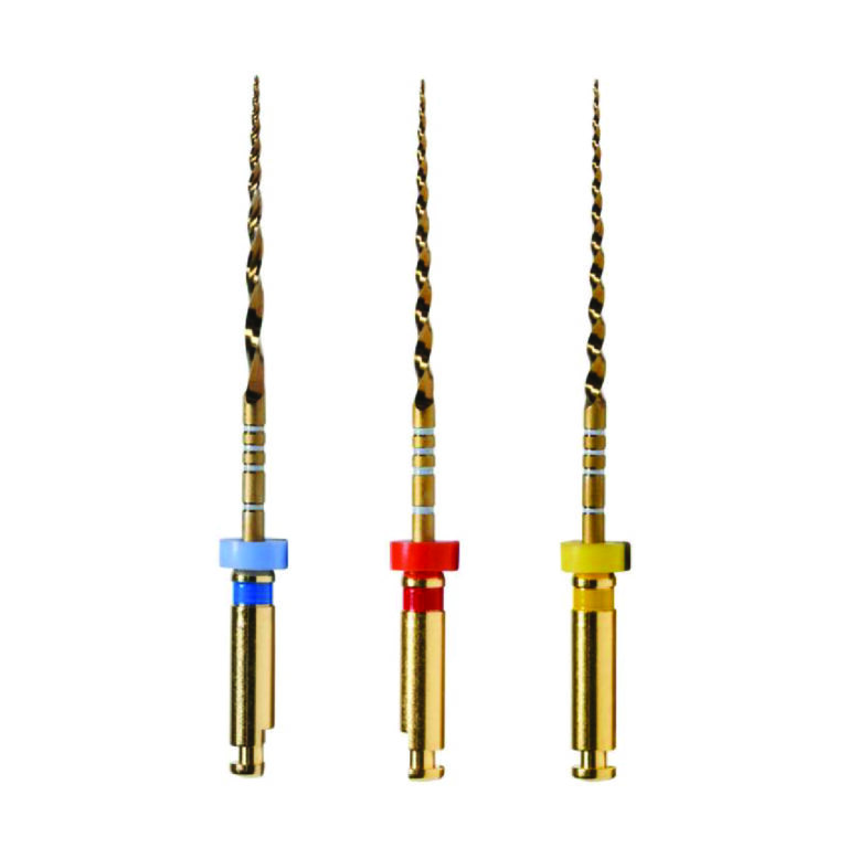 DENTALINE ENDO – LIMA ROTATORIA PRO-X+ GOLD FILE #X1-X3, 25MM BLISTER X 3 – BLISTER X 3