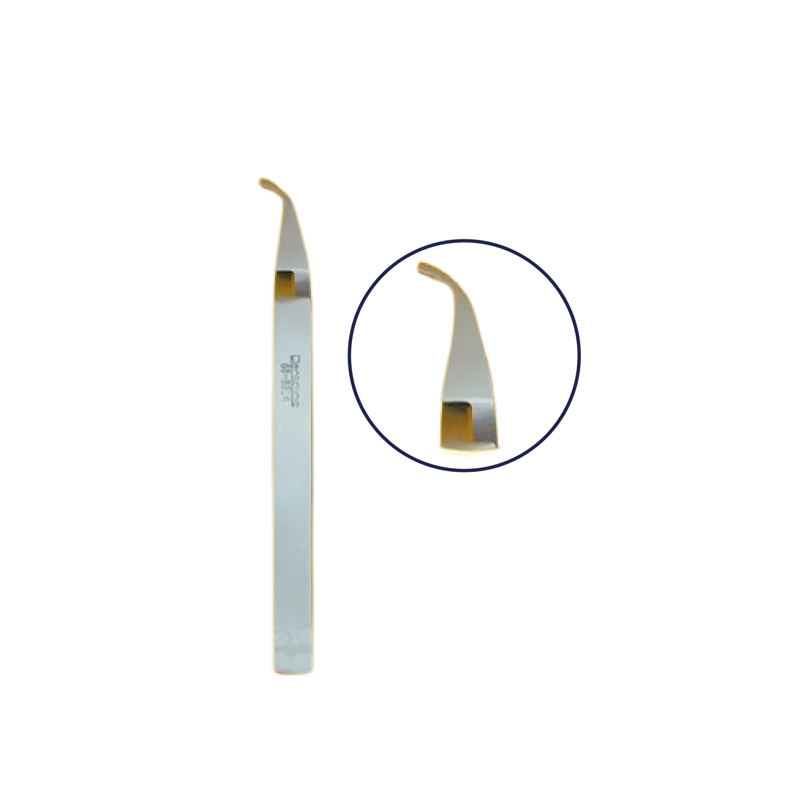 DENTALINE INSTRUMENTAL - PINZA PORTABRACKETS CURVA - UND
